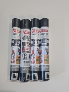 EasyWeed HTV Black Vinyl Rolls - 4 Pack